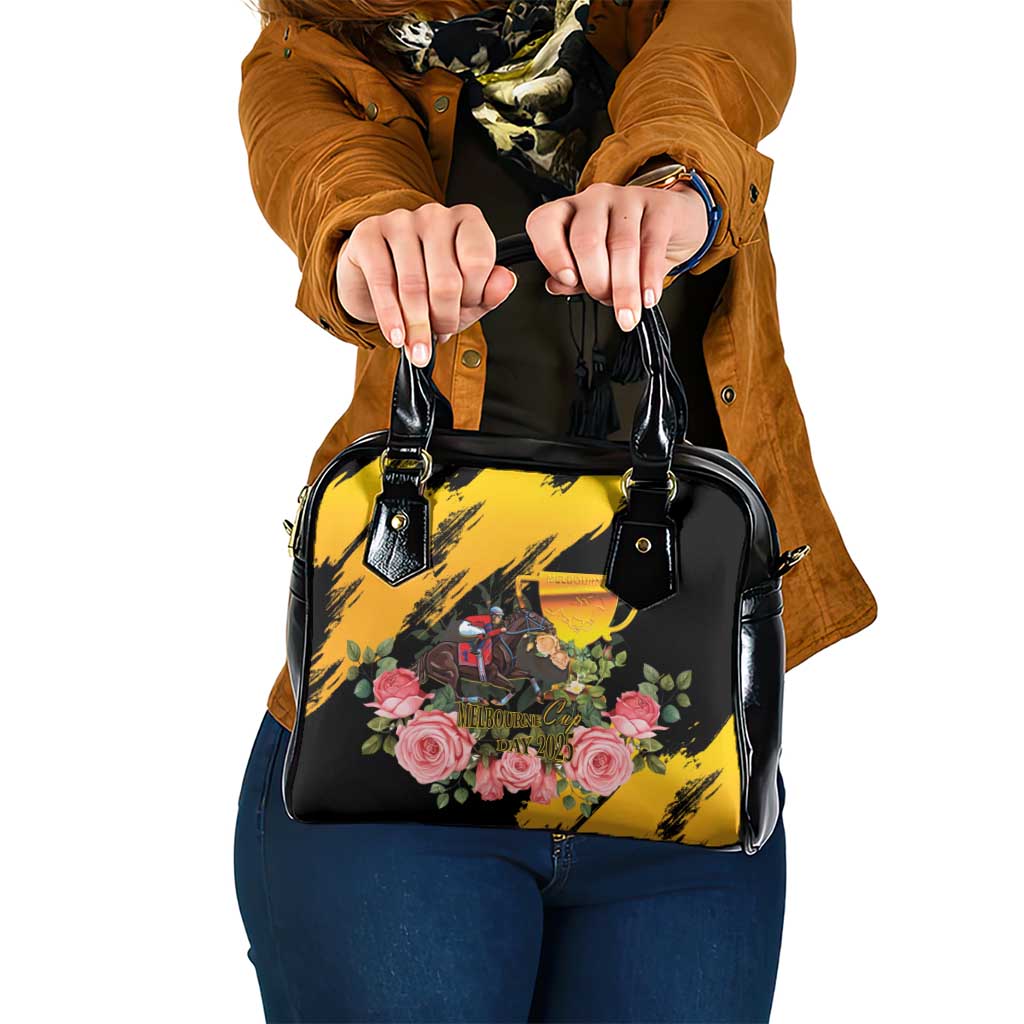 Australia Melbourne Cup Day Shoulder Handbag Horse Racing Trophy With Roses LT14