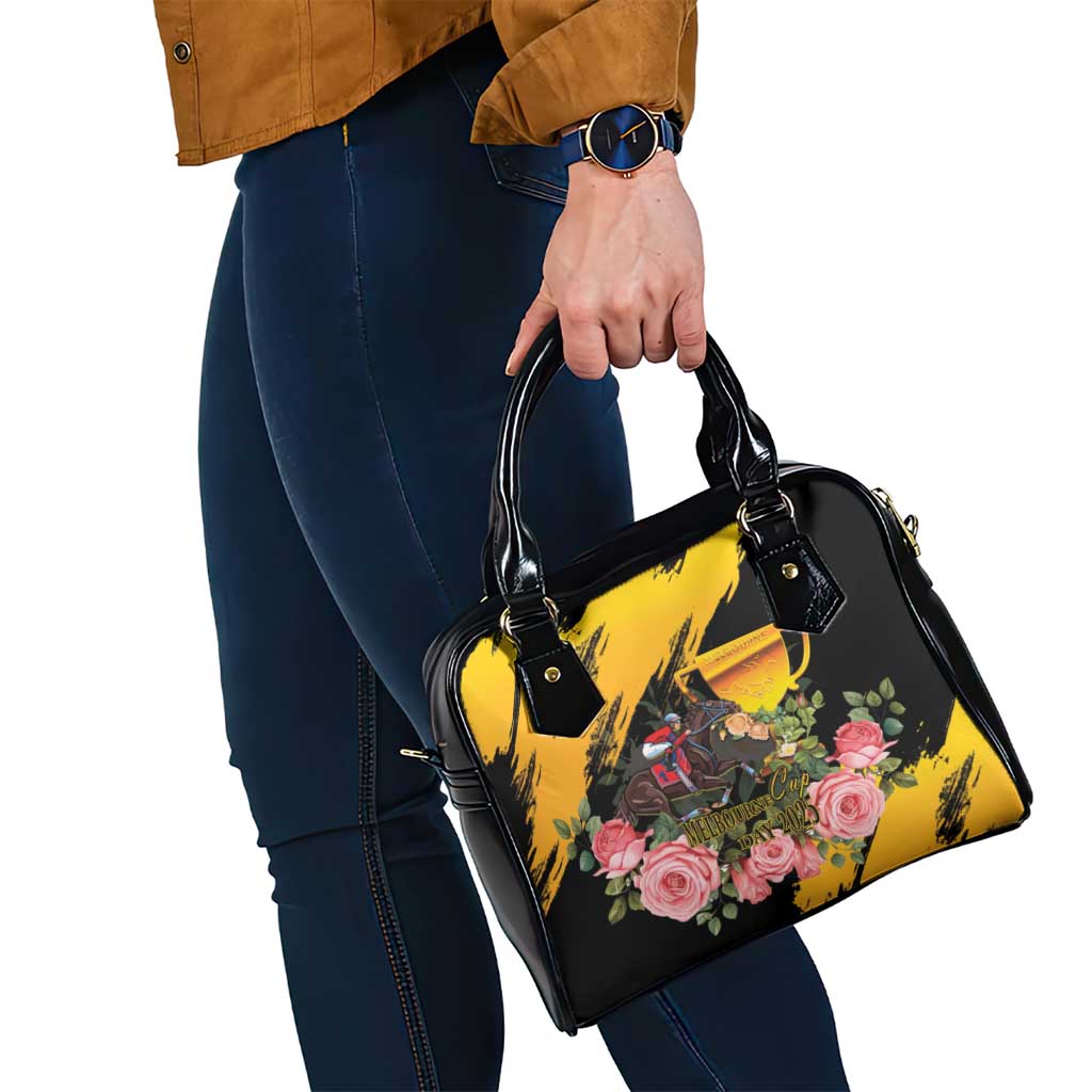 Australia Melbourne Cup Day Shoulder Handbag Horse Racing Trophy With Roses LT14