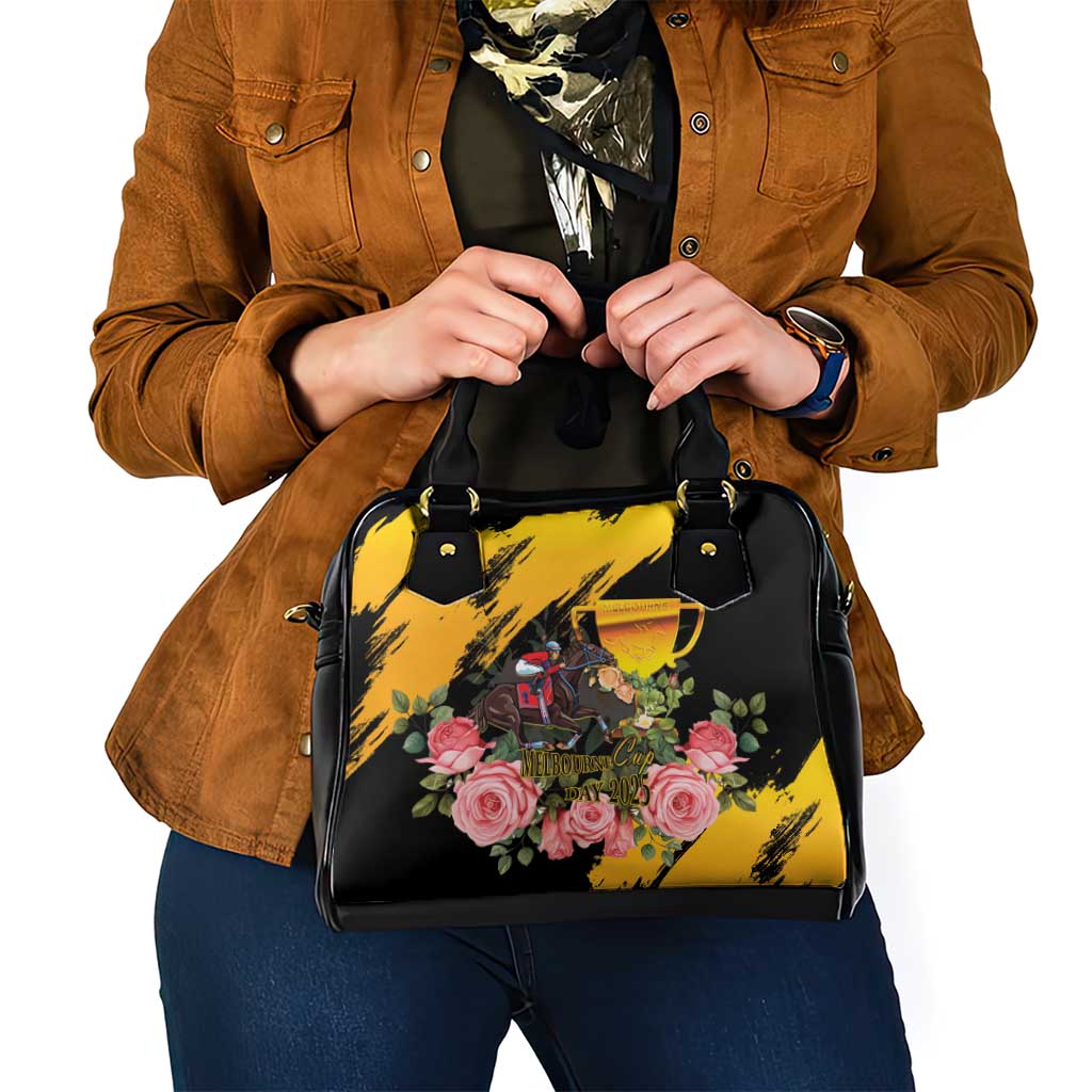 Australia Melbourne Cup Day Shoulder Handbag Horse Racing Trophy With Roses LT14