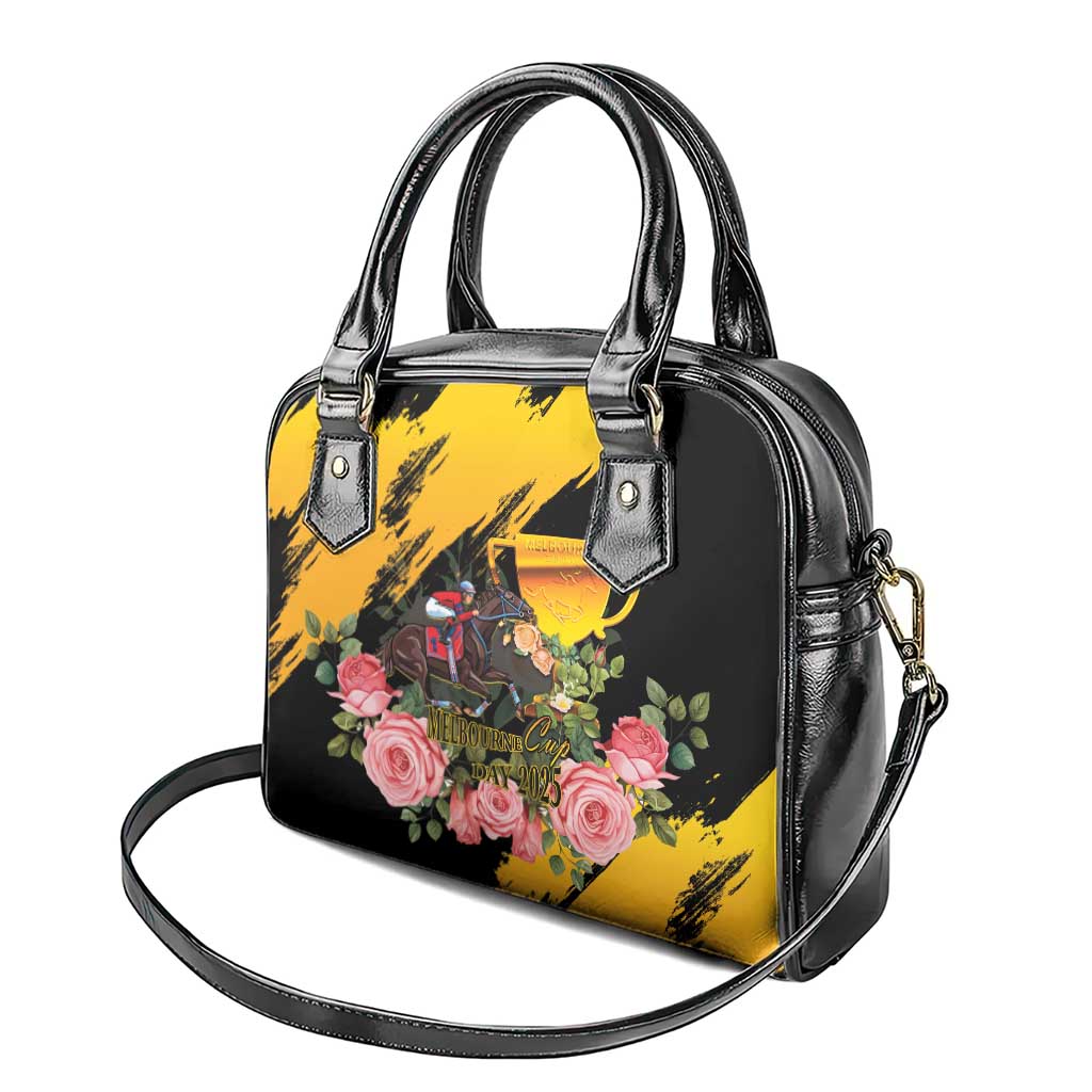 Australia Melbourne Cup Day Shoulder Handbag Horse Racing Trophy With Roses LT14