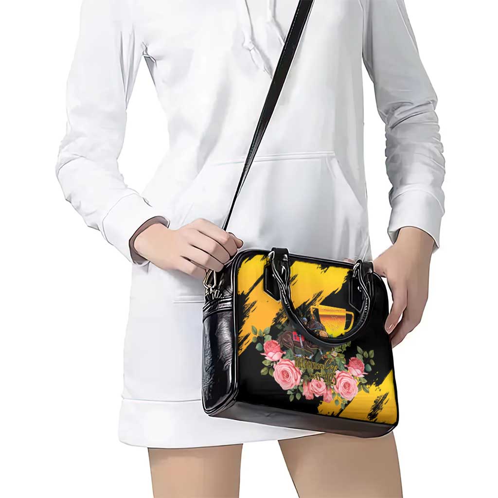 Australia Melbourne Cup Day Shoulder Handbag Horse Racing Trophy With Roses LT14