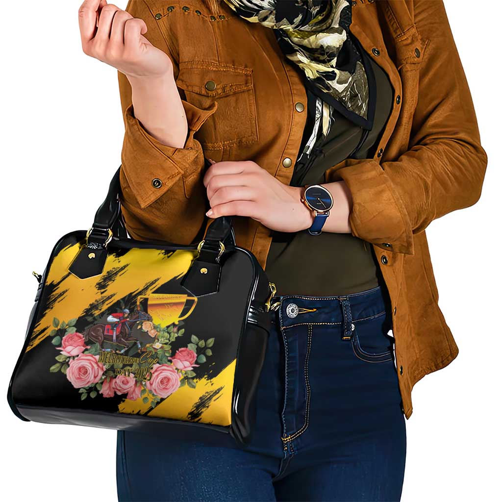 Australia Melbourne Cup Day Shoulder Handbag Horse Racing Trophy With Roses LT14