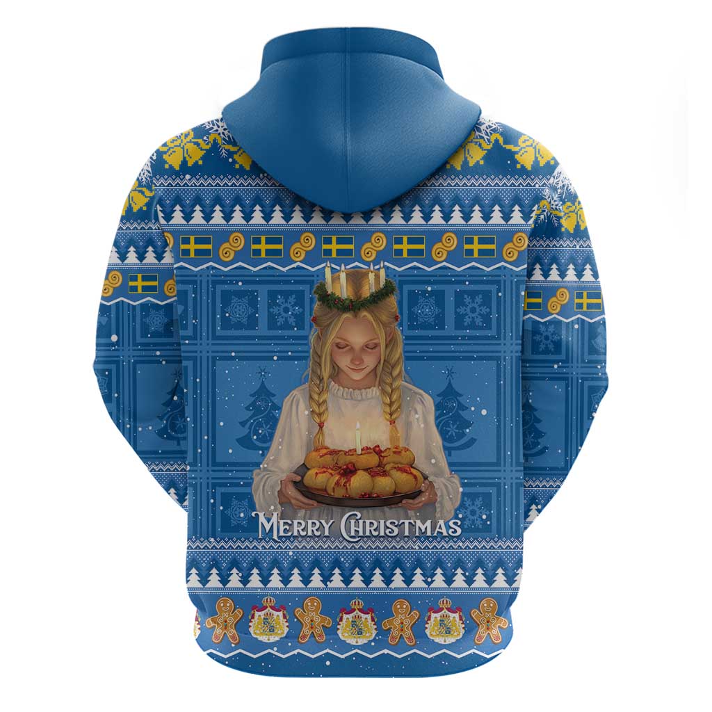 Sweden Christmas Hoodie God Jul! Santa Lucia LT14