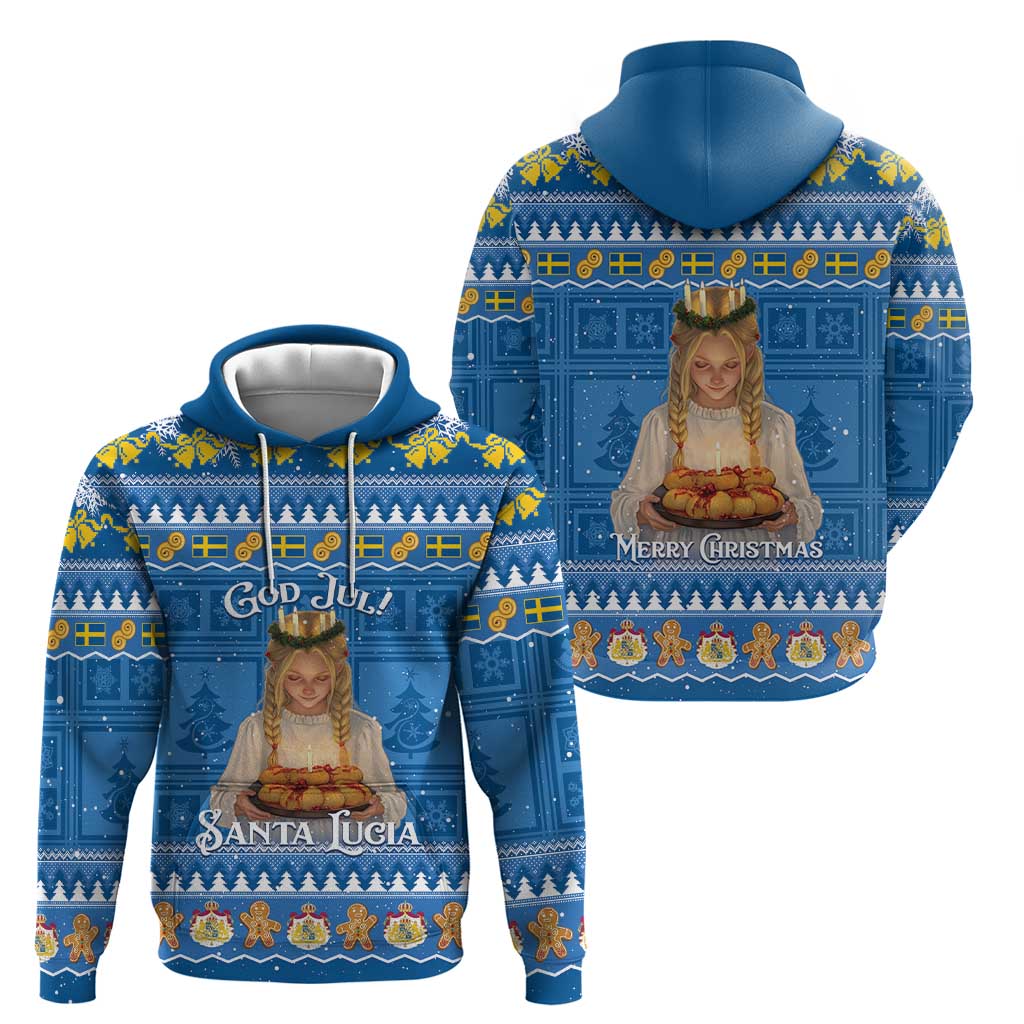 Sweden Christmas Hoodie God Jul! Santa Lucia LT14