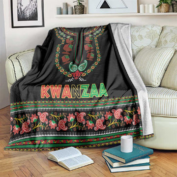 Afro-American Kwanzaa Blanket Dashiki Mix Paisley Pattern LT14