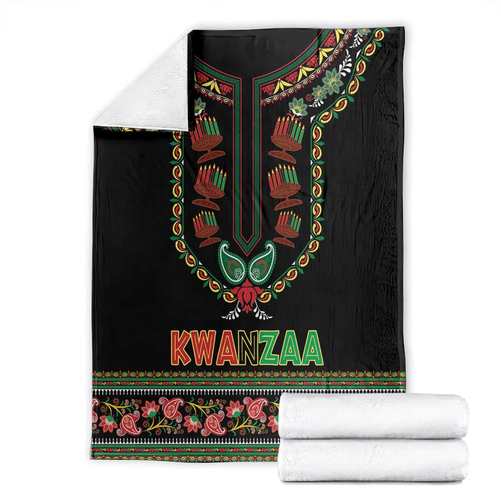 Afro-American Kwanzaa Blanket Dashiki Mix Paisley Pattern LT14