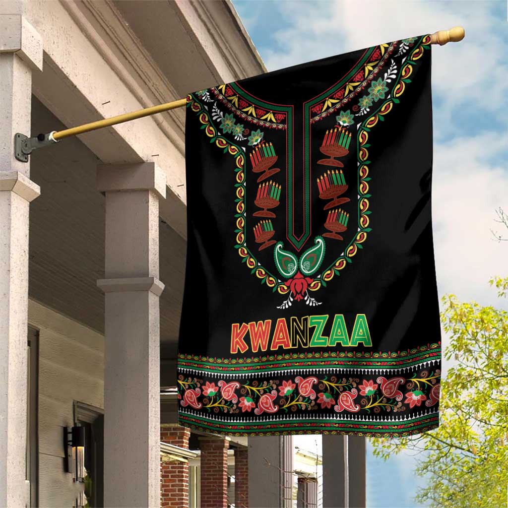 Afro-American Kwanzaa Garden Flag Dashiki Mix Paisley Pattern LT14