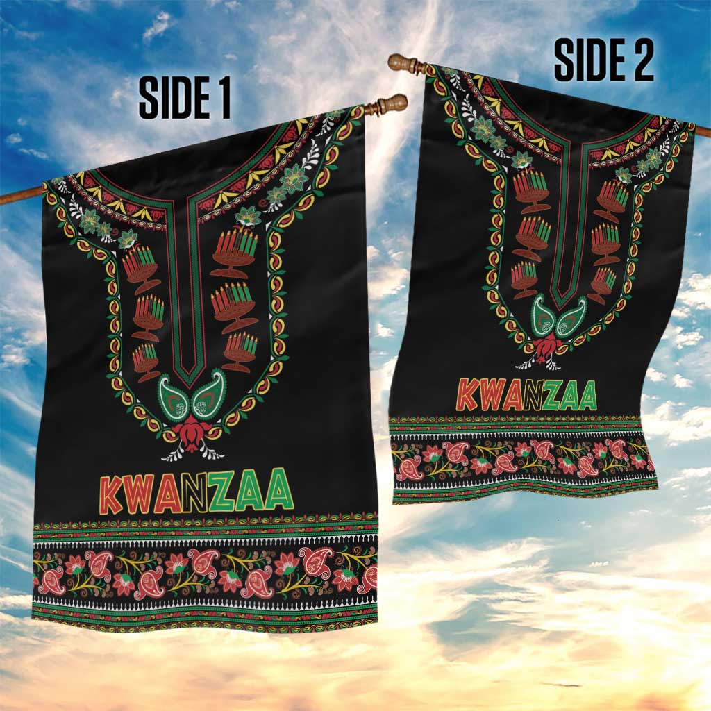 Afro-American Kwanzaa Garden Flag Dashiki Mix Paisley Pattern LT14