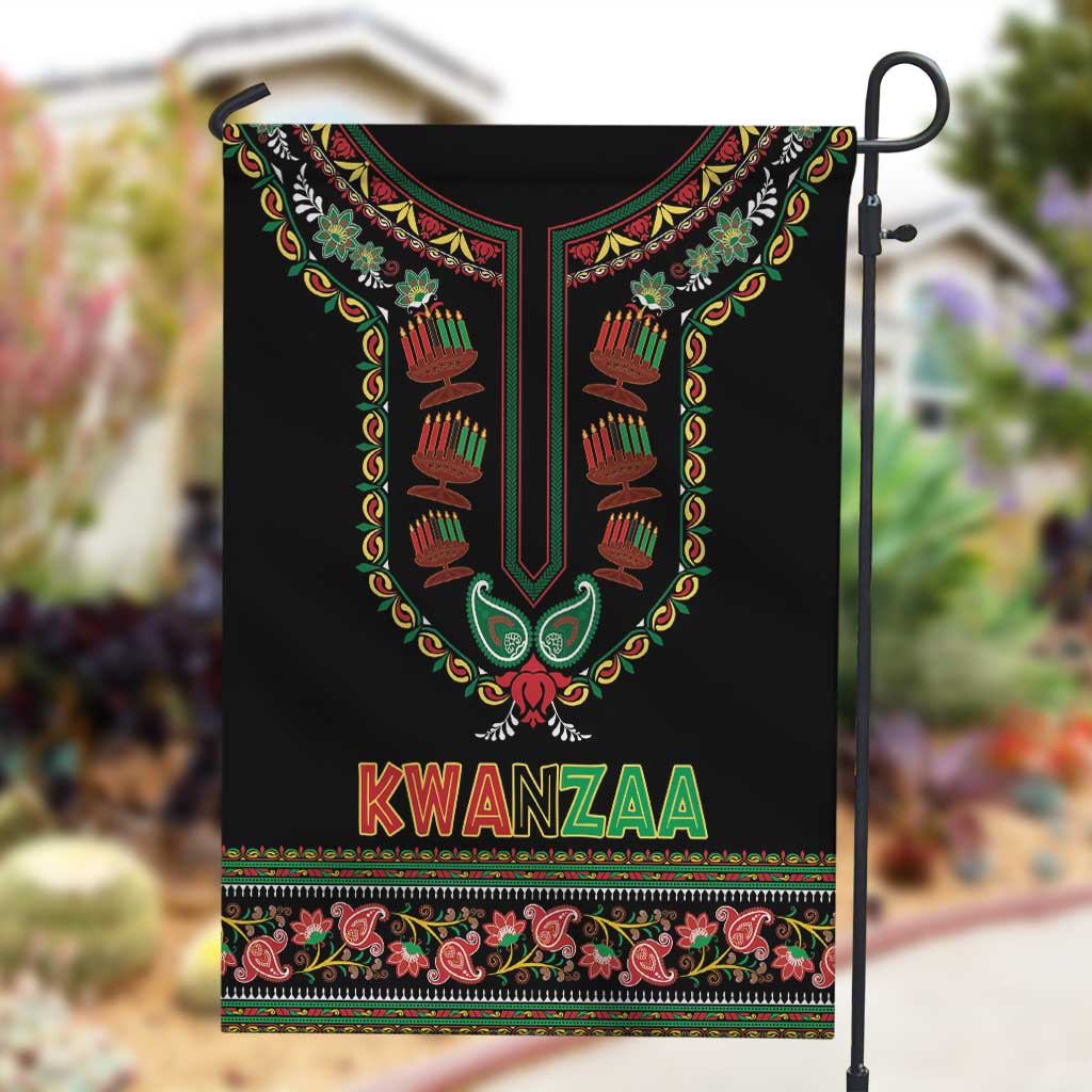 Afro-American Kwanzaa Garden Flag Dashiki Mix Paisley Pattern LT14