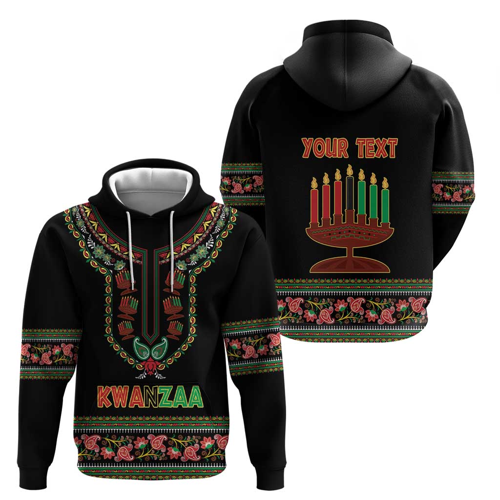 Personalized African-American Kwanzaa Hoodie Dashiki Mix Paisley Pattern LT14