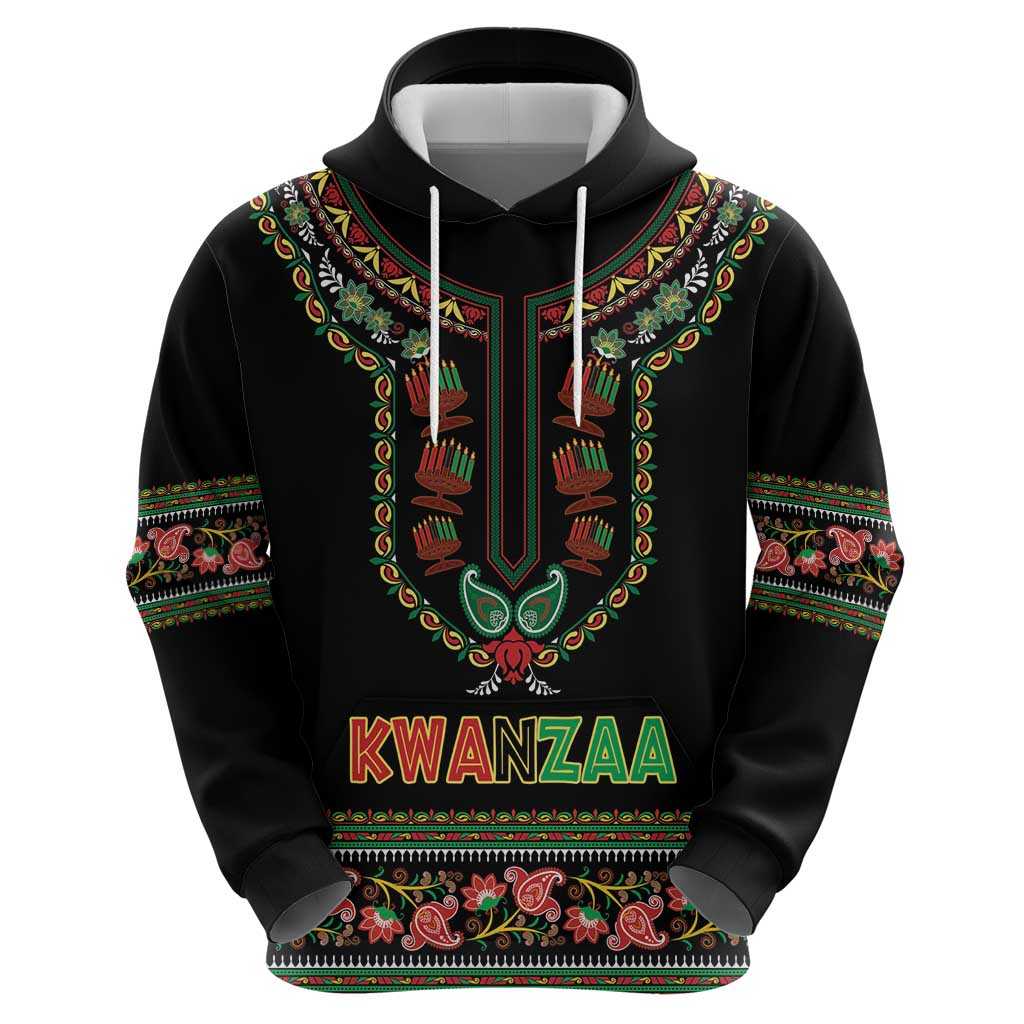 Personalized African-American Kwanzaa Hoodie Dashiki Mix Paisley Pattern LT14