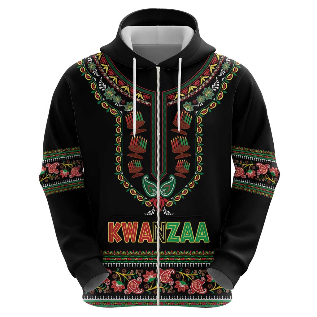Personalized African-American Kwanzaa Hoodie Dashiki Mix Paisley Pattern LT14