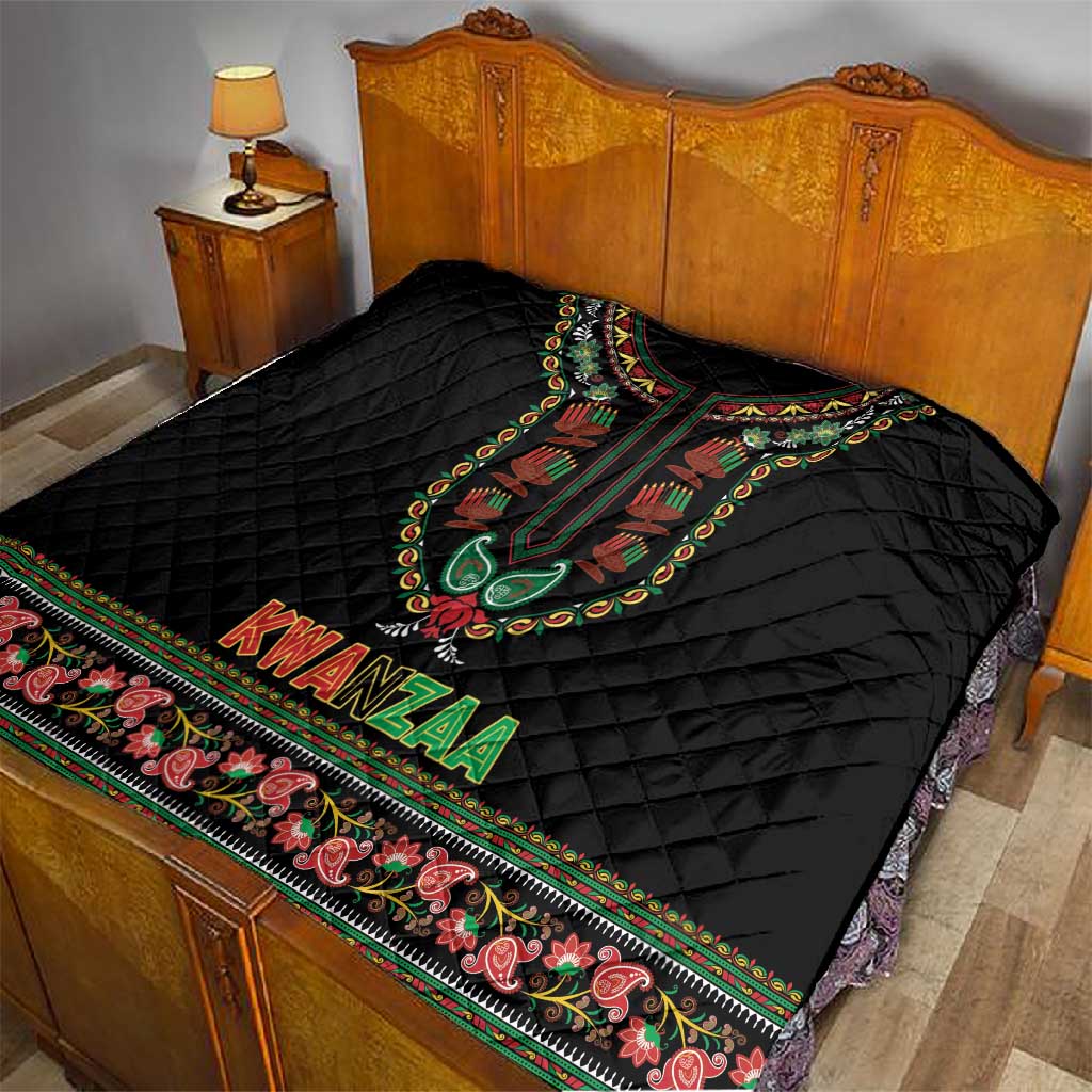 Afro-American Kwanzaa Quilt Dashiki Mix Paisley Pattern LT14