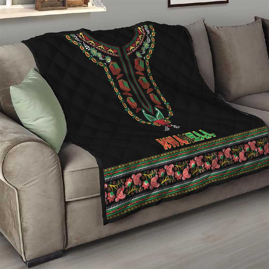 Afro-American Kwanzaa Quilt Dashiki Mix Paisley Pattern LT14
