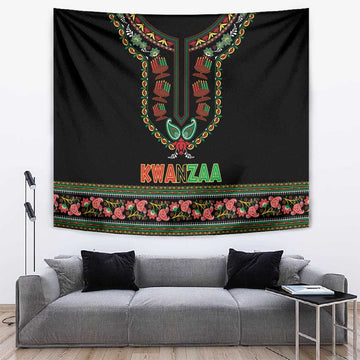 Afro-American Kwanzaa Tapestry Dashiki Mix Paisley Pattern LT14