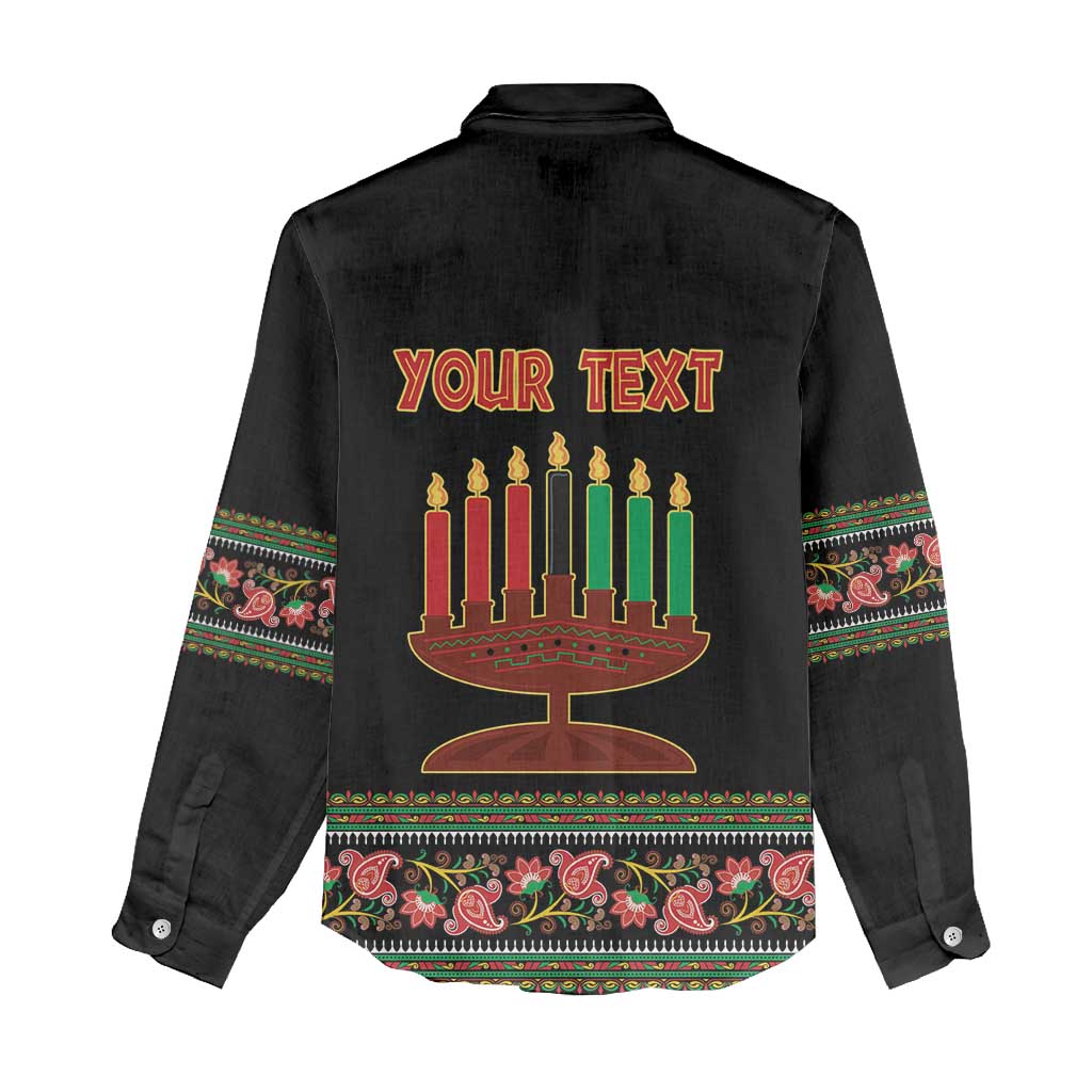 Personalized Afro-American Kwanzaa Women Casual Shirt Dashiki Mix Paisley Pattern LT14