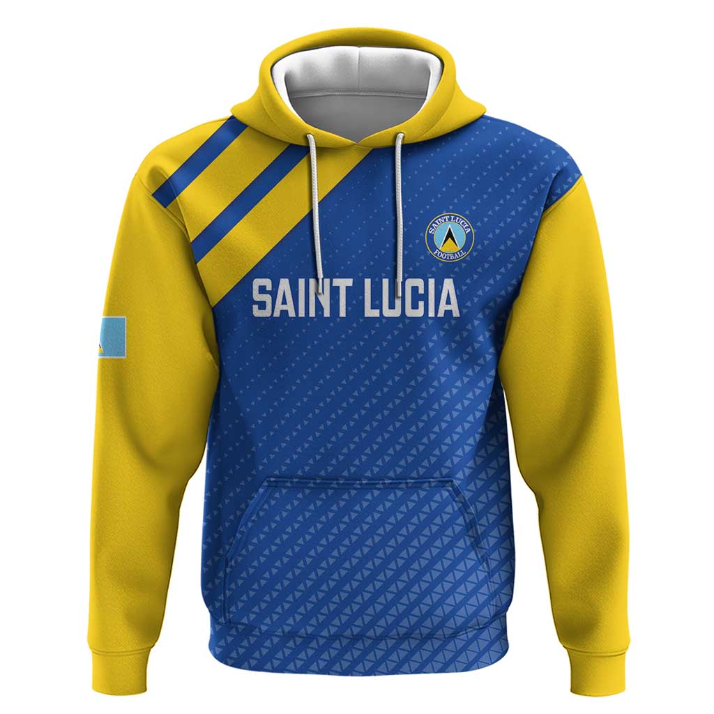 Custom Saint Lucia Football Hoodie 2025 Go Champions LT14