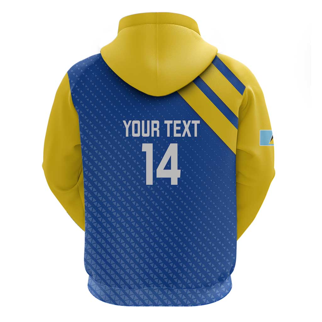 Custom Saint Lucia Football Hoodie 2025 Go Champions LT14