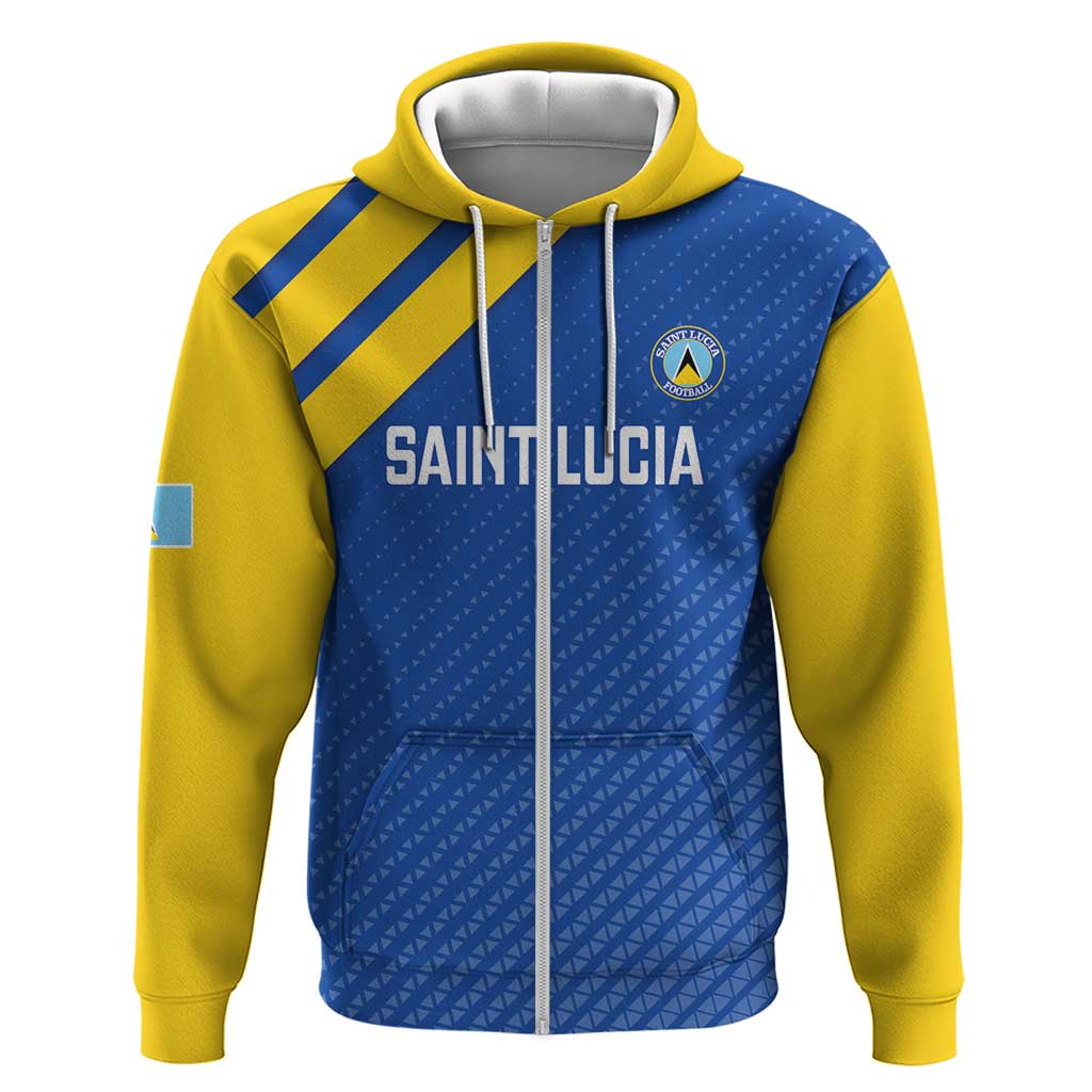 Custom Saint Lucia Football Hoodie 2025 Go Champions LT14