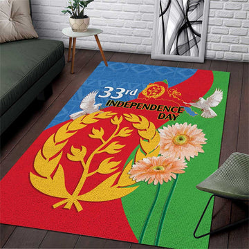 Eritrea Independence Day Area Rug Eritrean Olive Branches 33rd Anniversary LT14