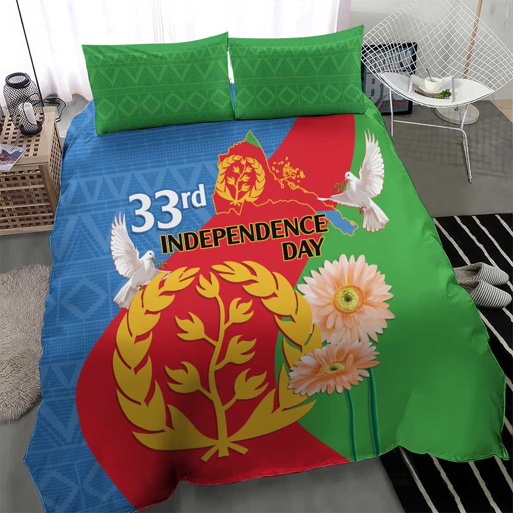 Eritrea Independence Day Bedding Set Eritrean Olive Branches 33rd Anniversary LT14
