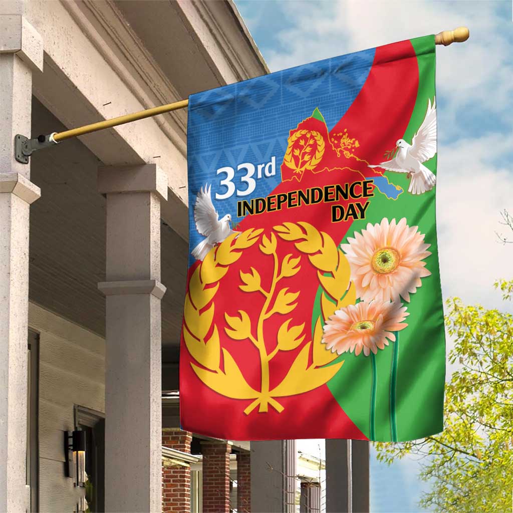 Eritrea Independence Day Garden Flag Eritrean Olive Branches 33rd Anniversary LT14