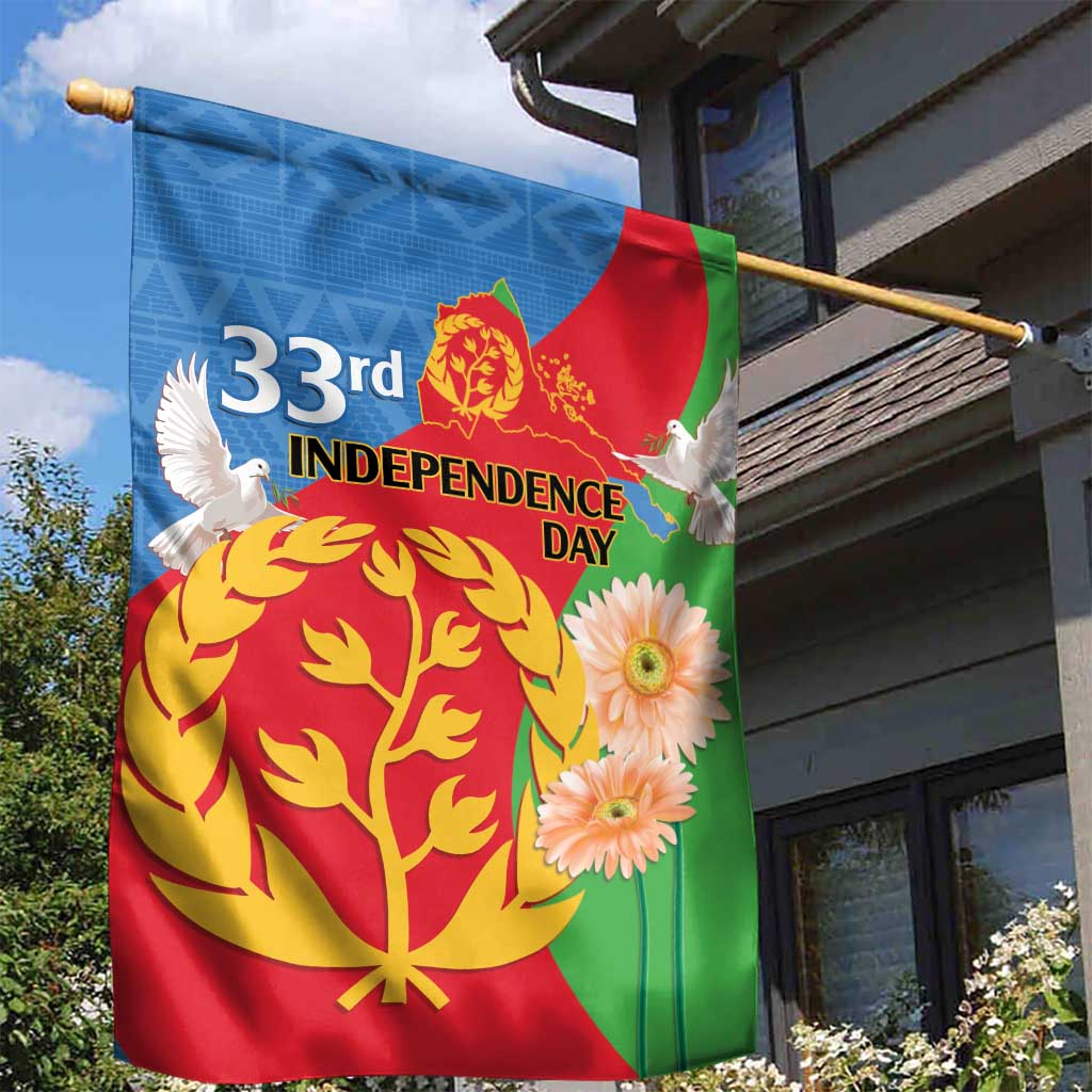 Eritrea Independence Day Garden Flag Eritrean Olive Branches 33rd Anniversary LT14