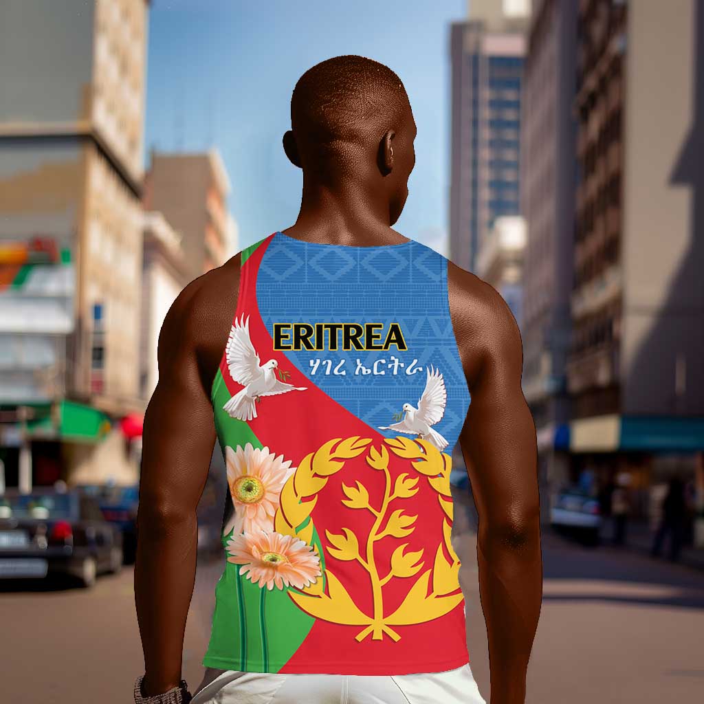 Eritrea Independence Day Men Tank Top Eritrean Olive Branches 33rd Anniversary LT14