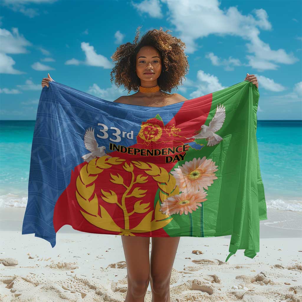 Eritrea Independence Day Sarong Eritrean Olive Branches 33rd Anniversary LT14