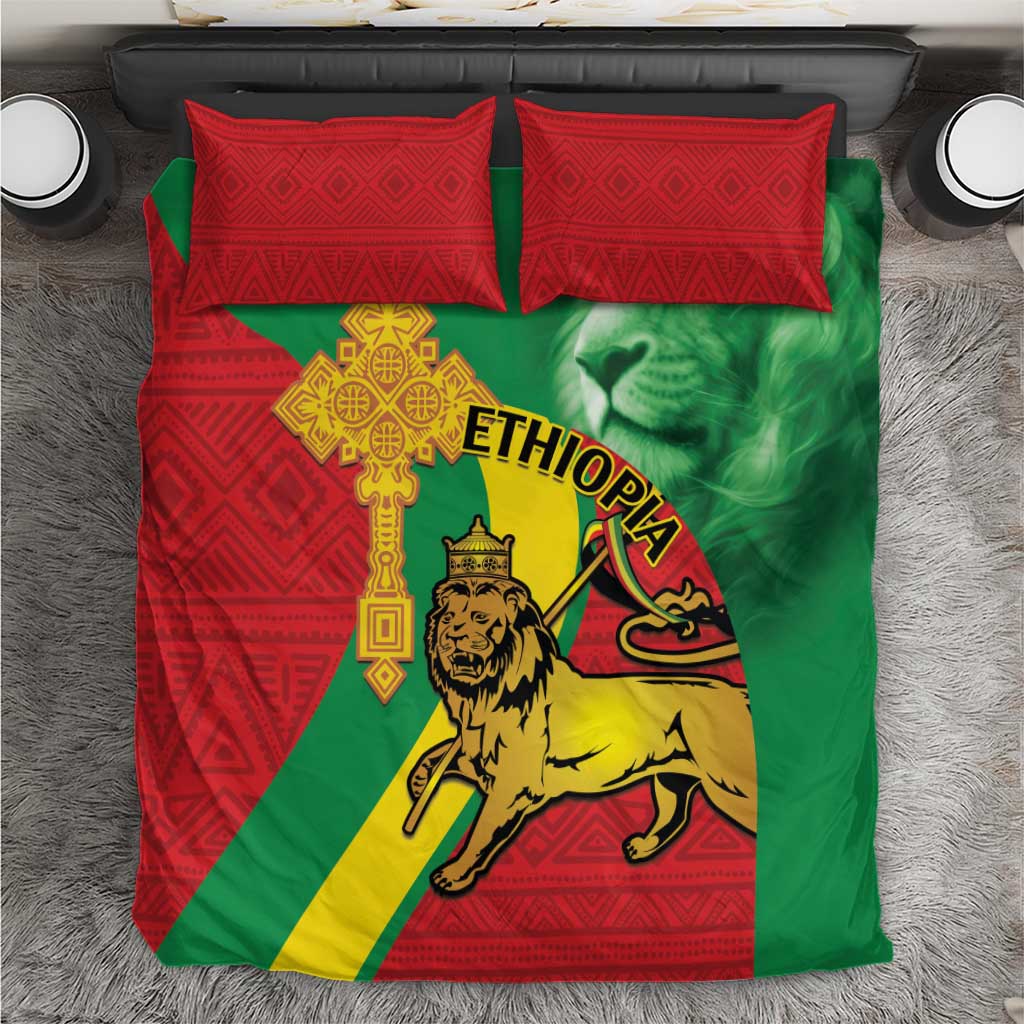 Ethiopia National Day Bedding Set Ethiopia Lion of Judah African Pattern LT14