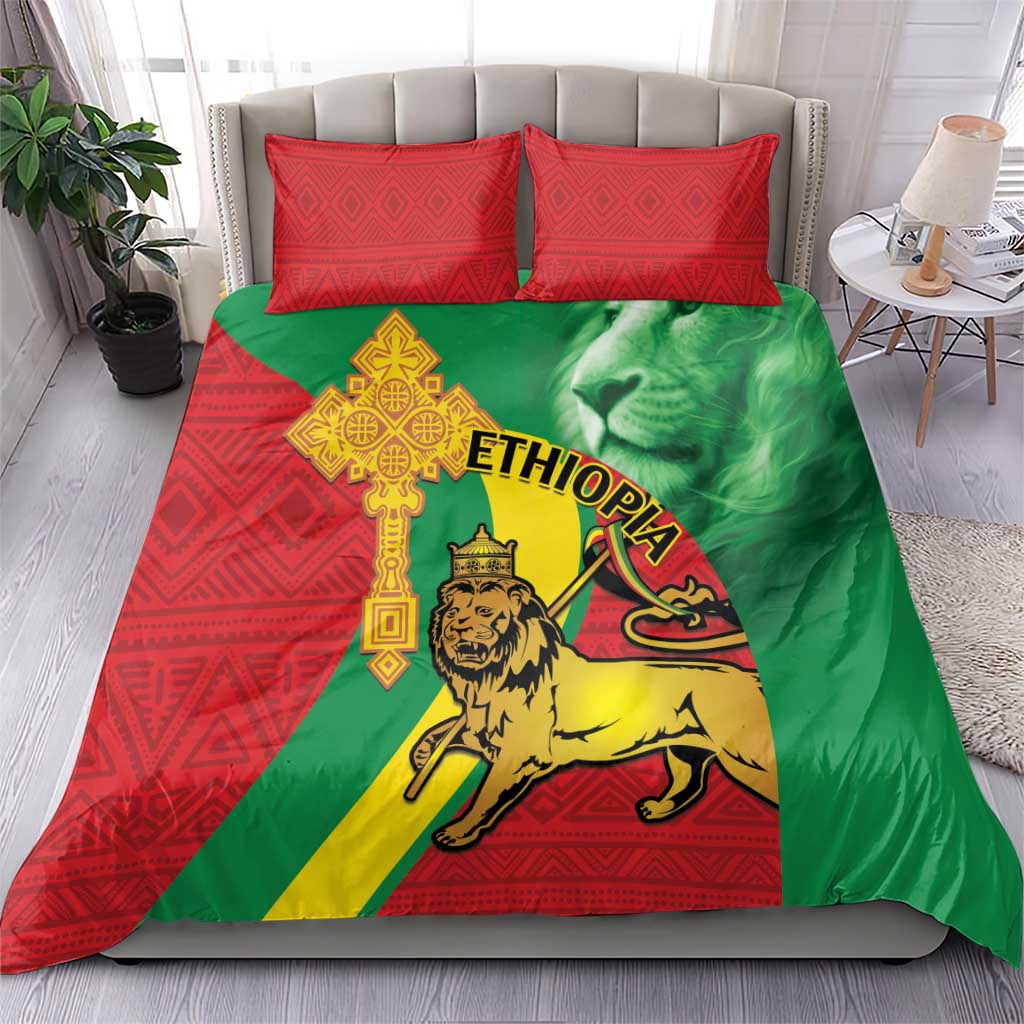 Ethiopia National Day Bedding Set Ethiopia Lion of Judah African Pattern LT14