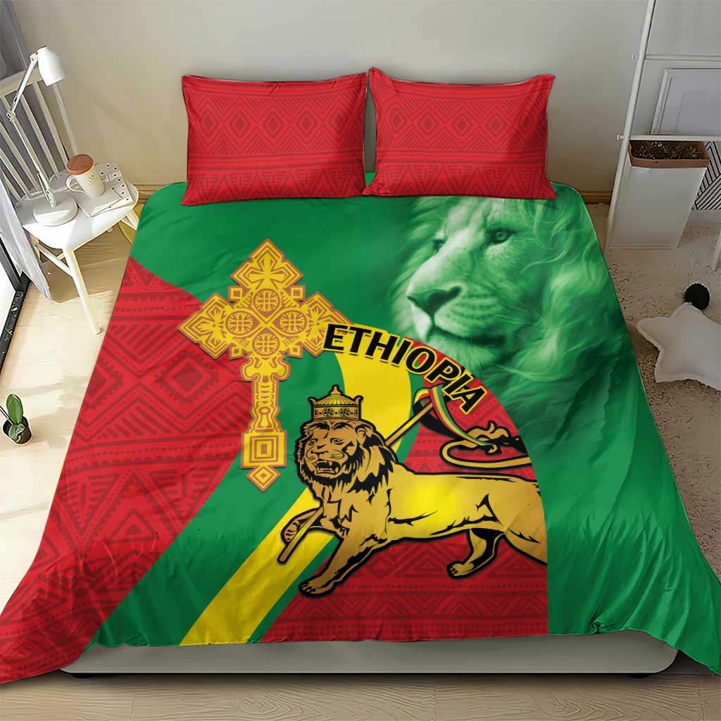 Ethiopia National Day Bedding Set Ethiopia Lion of Judah African Pattern LT14