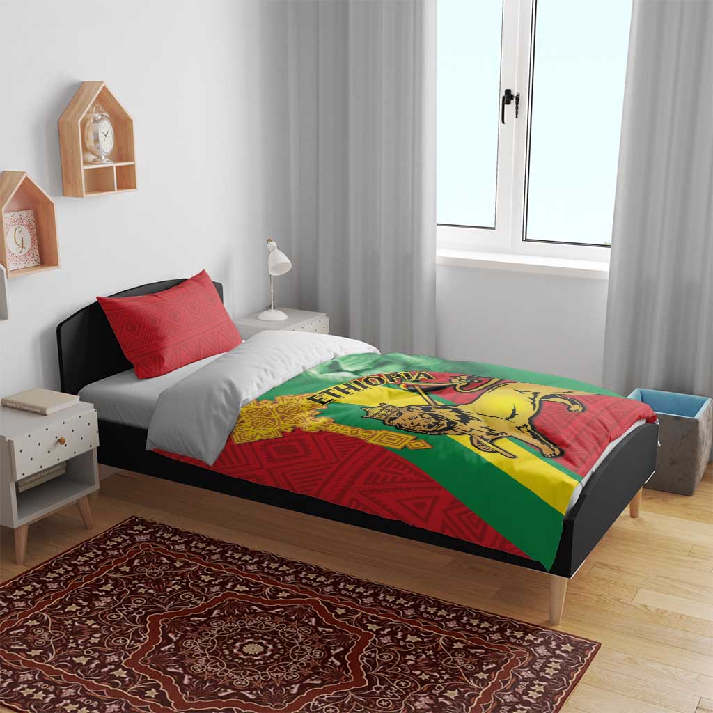 Ethiopia National Day Bedding Set Ethiopia Lion of Judah African Pattern LT14