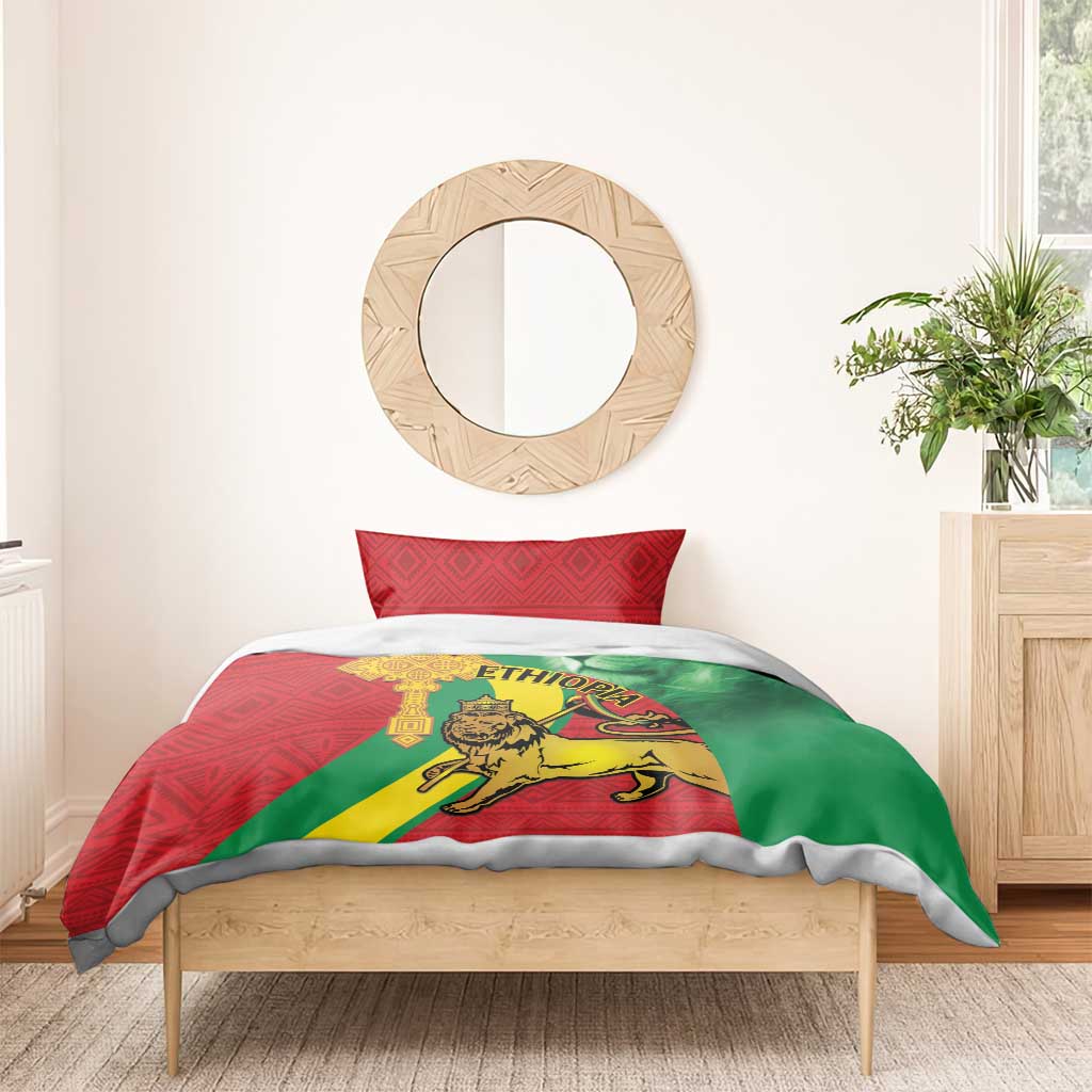 Ethiopia National Day Bedding Set Ethiopia Lion of Judah African Pattern LT14