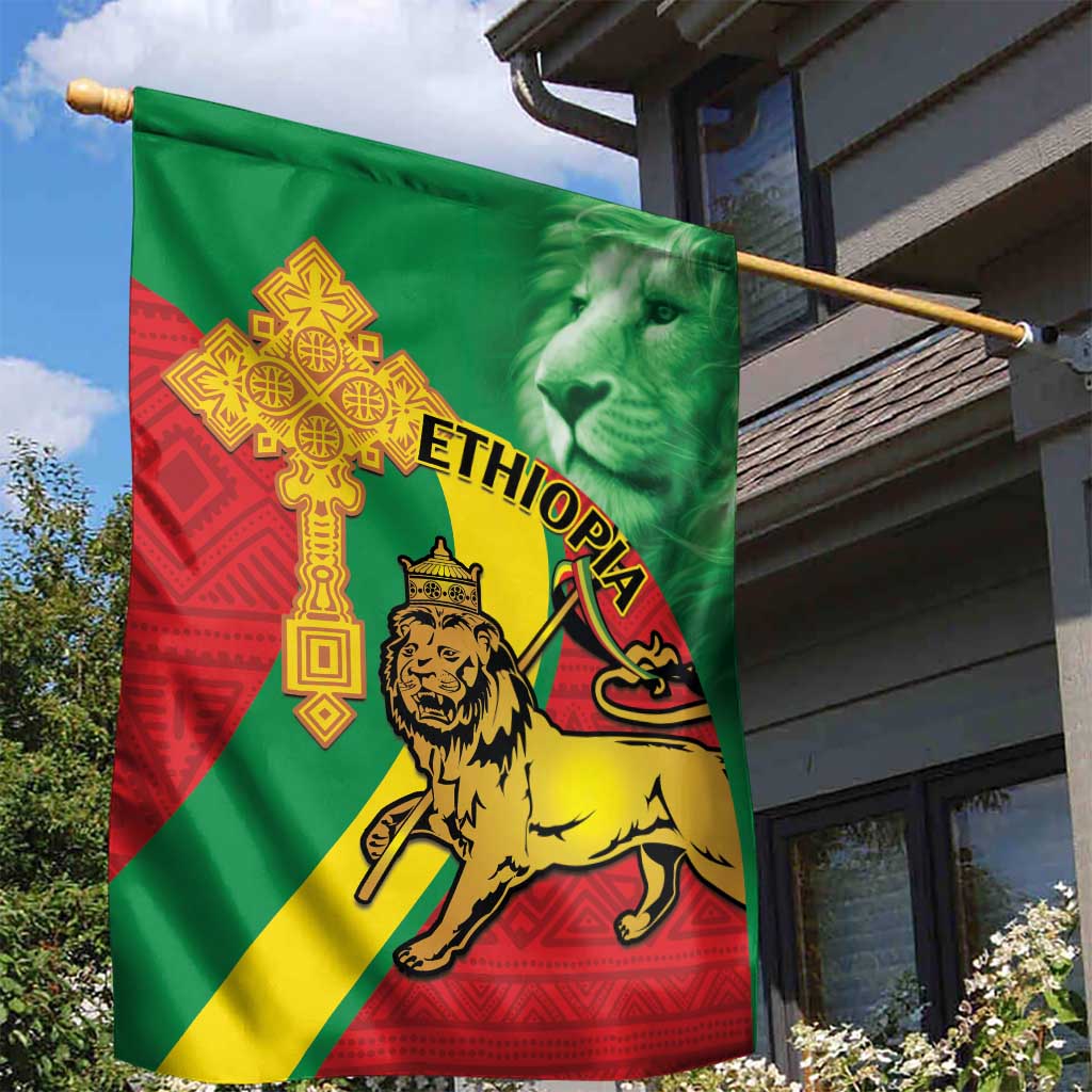 Ethiopia National Day Garden Flag Ethiopia Lion of Judah African Pattern LT14