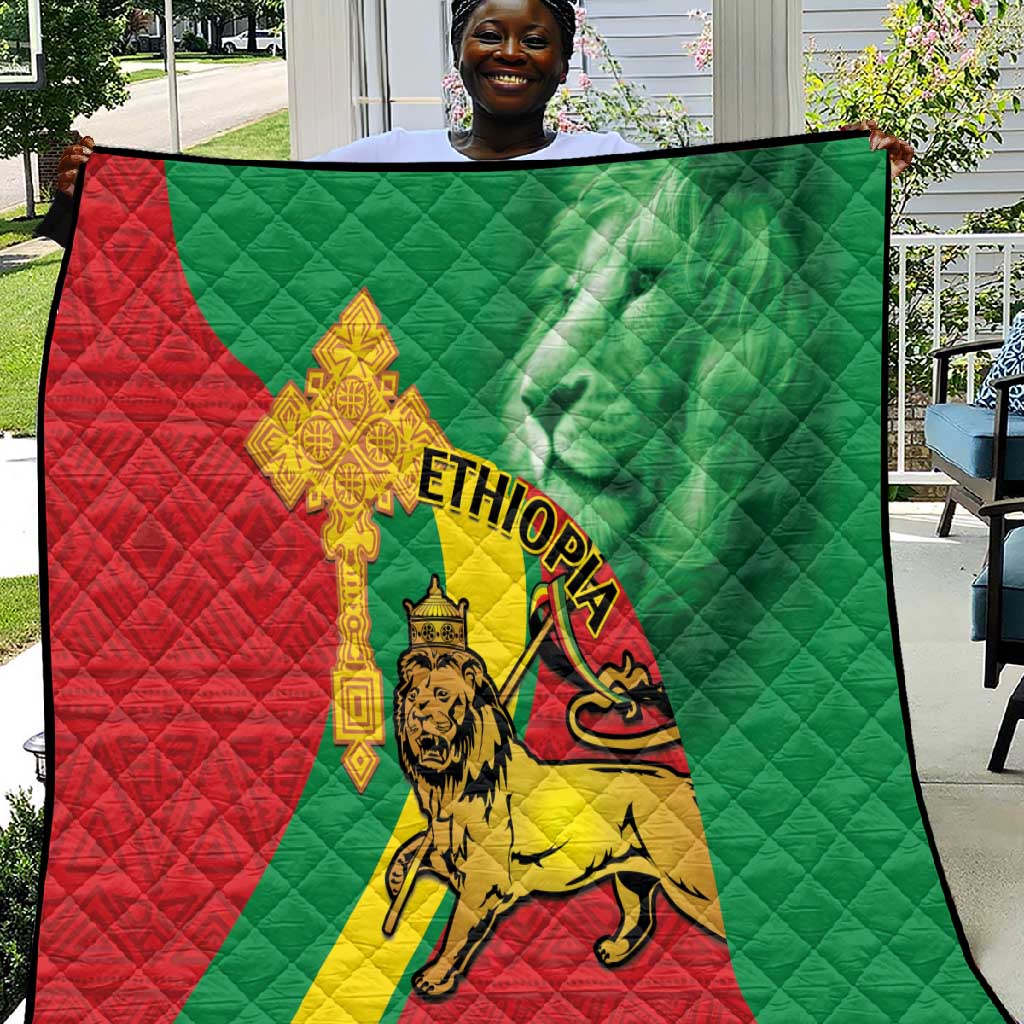 Ethiopia National Day Quilt Ethiopia Lion of Judah African Pattern LT14