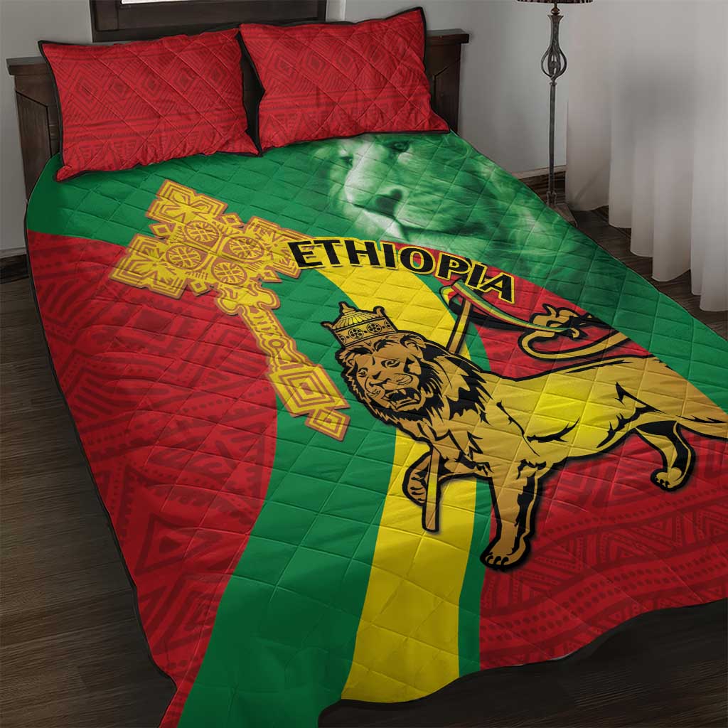 Ethiopia National Day Quilt Bed Set Ethiopia Lion of Judah African Pattern LT14