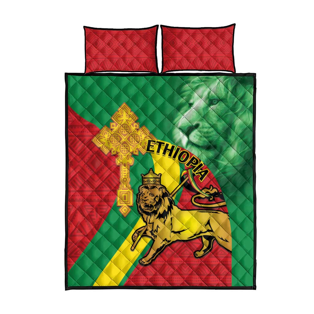 Ethiopia National Day Quilt Bed Set Ethiopia Lion of Judah African Pattern LT14