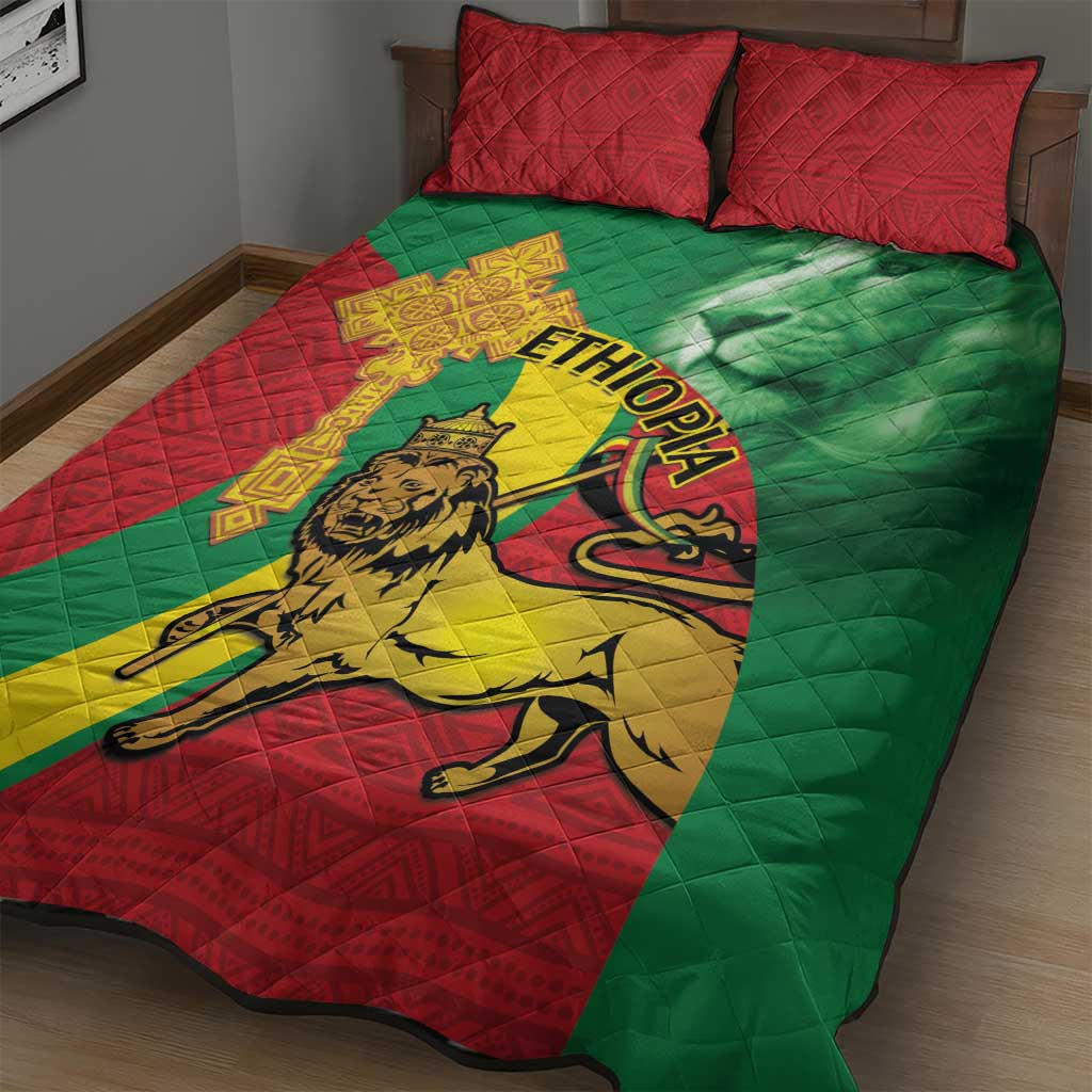 Ethiopia National Day Quilt Bed Set Ethiopia Lion of Judah African Pattern LT14