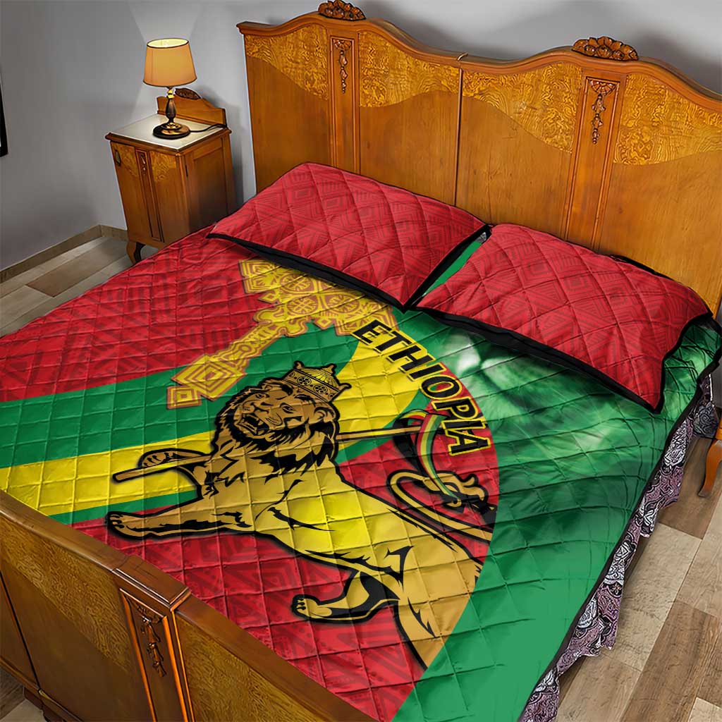 Ethiopia National Day Quilt Bed Set Ethiopia Lion of Judah African Pattern LT14