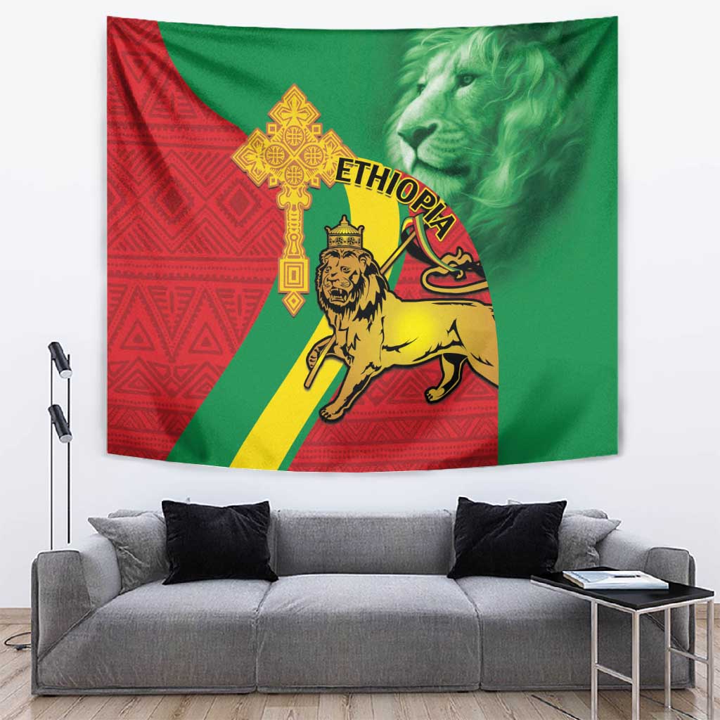 Ethiopia National Day Tapestry Ethiopia Lion of Judah African Pattern LT14