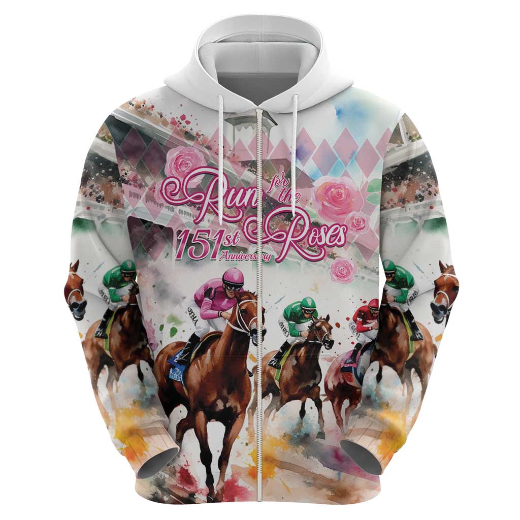 Personalized Kentucky Horse Racing Hoodie 151st Anniversary Run For The Roses LT14
