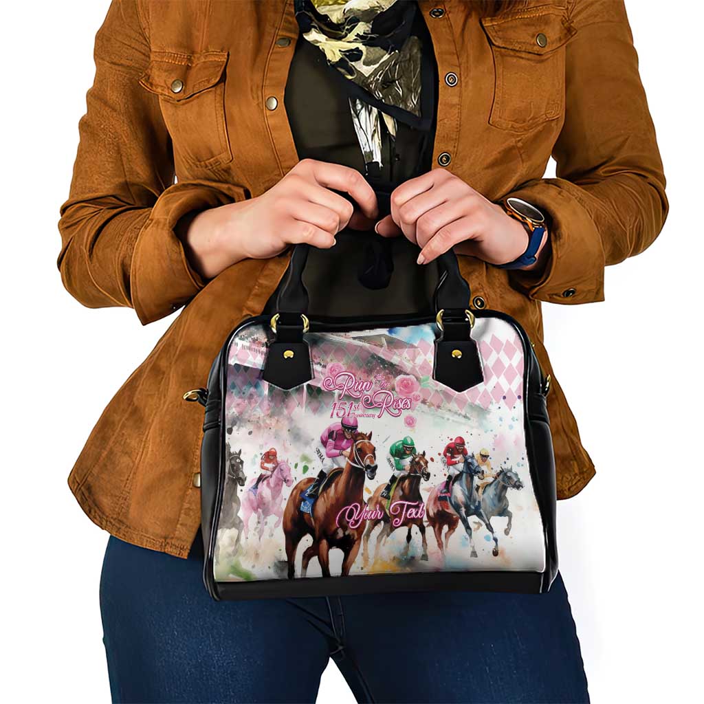 Personalized Kentucky Horse Racing Shoulder Handbag 151st Anniversary Run For The Roses LT14