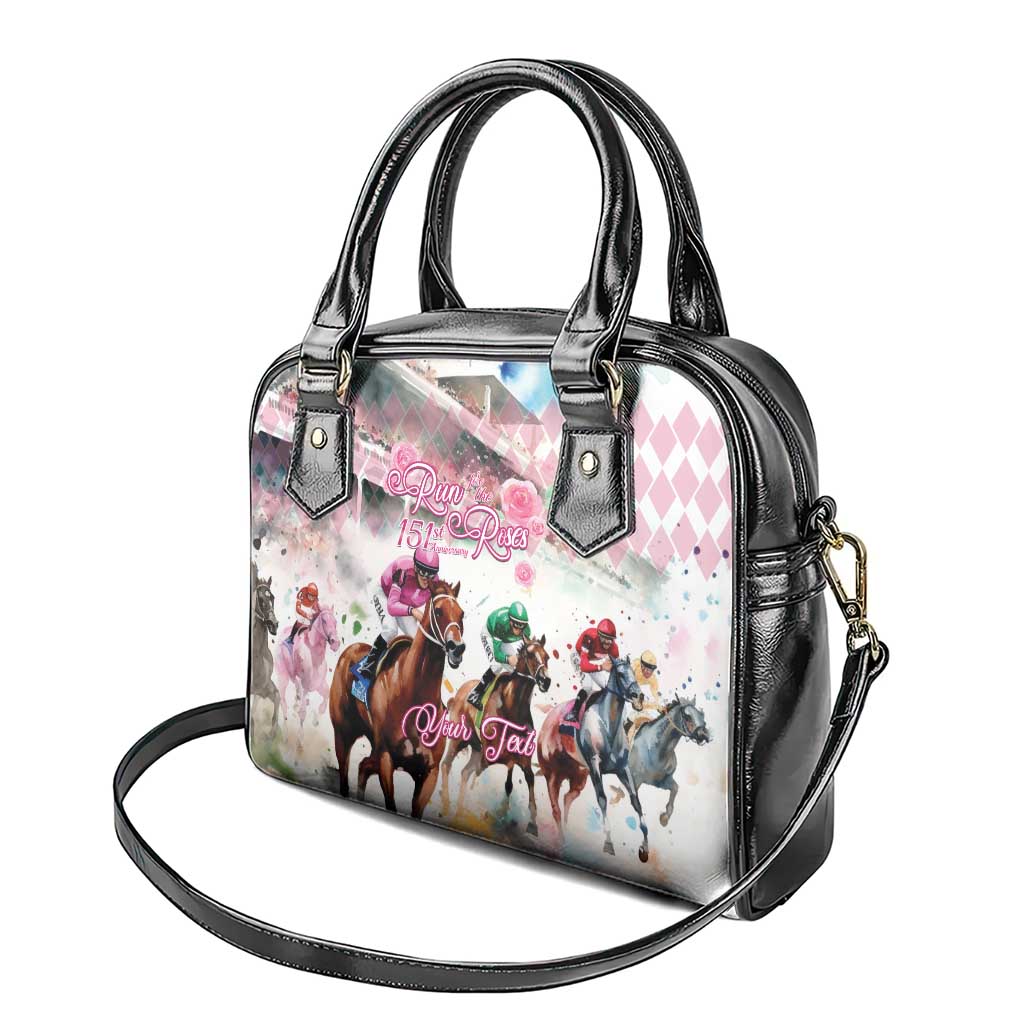 Personalized Kentucky Horse Racing Shoulder Handbag 151st Anniversary Run For The Roses LT14