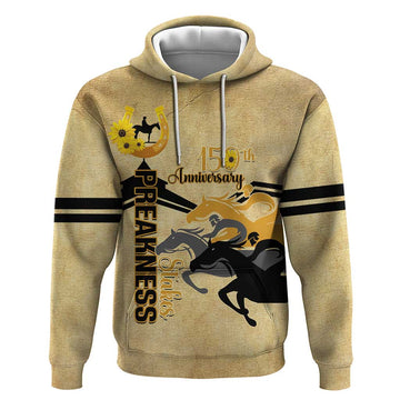 Personalized Preakness Horse Racing Hoodie 150th Anniversary Run For The Black-Eyed Susans LT14
