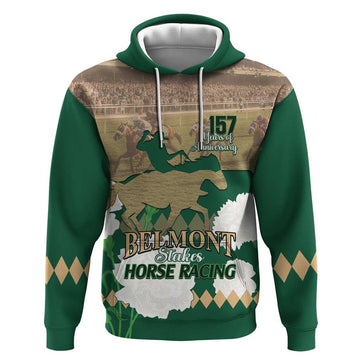 Personalized Belmont Horse Racing Hoodie 157th Anniversary Run For The Carnations LT14