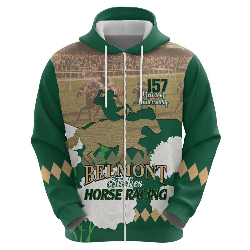 Personalized Belmont Horse Racing Hoodie 157th Anniversary Run For The Carnations LT14