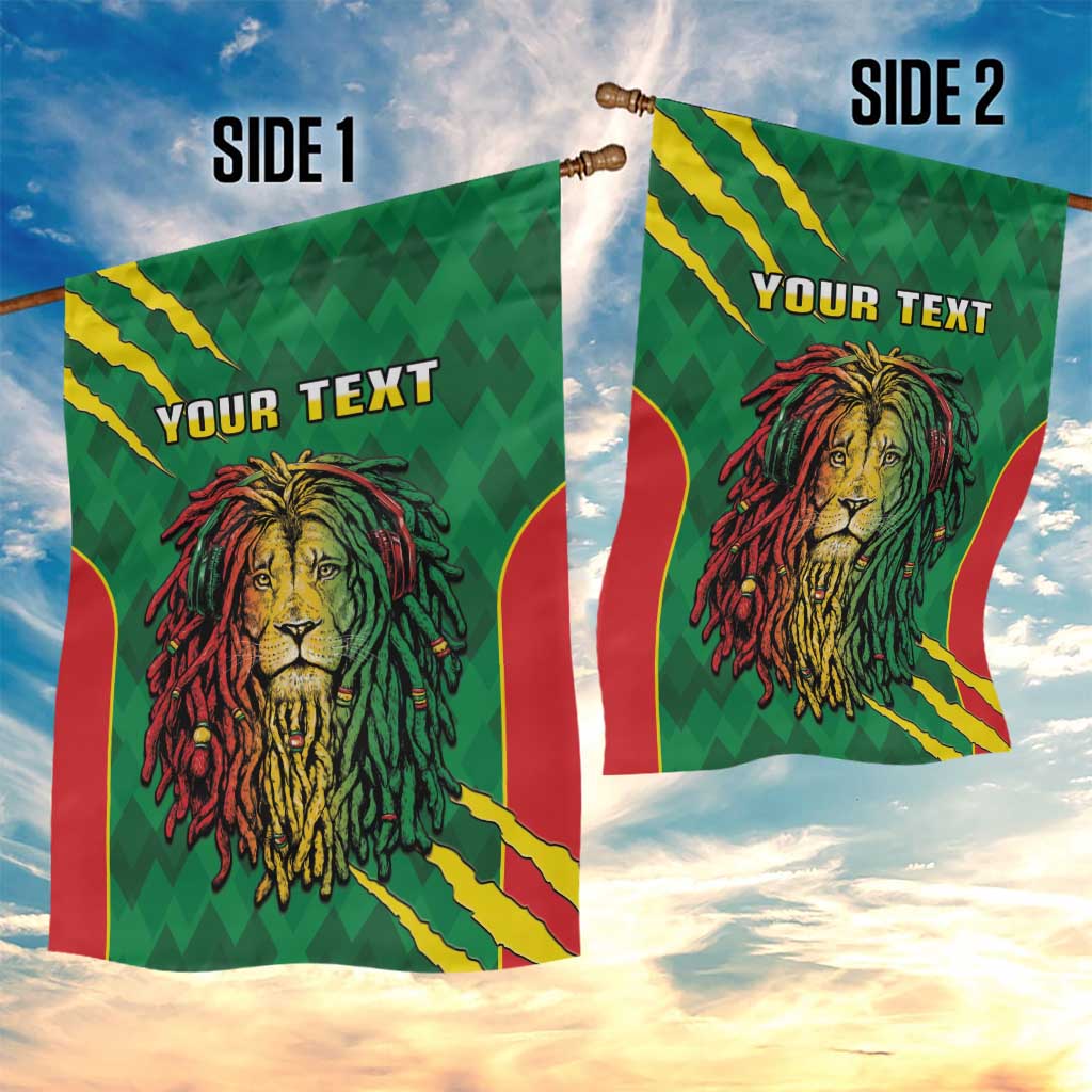 Personalised Ethiopia Garden Flag Men's Dreadlock Rasta Lion Headphones LT14