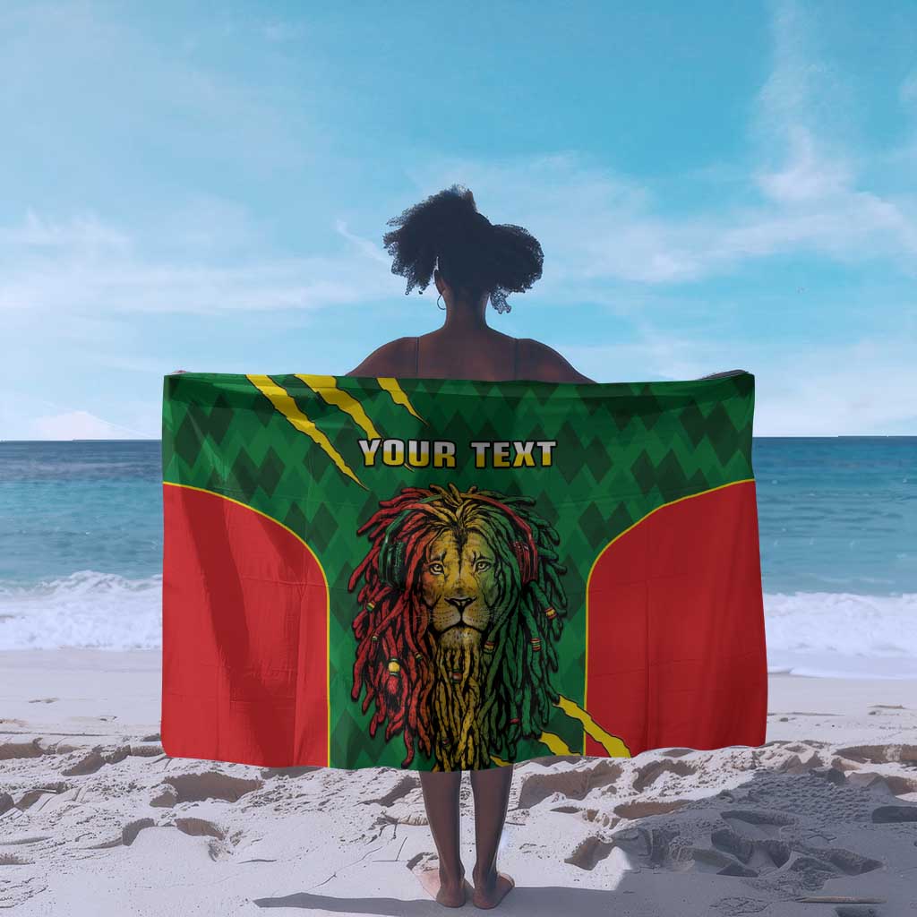 Personalised Ethiopia Sarong Men's Dreadlock Rasta Lion Headphones LT14