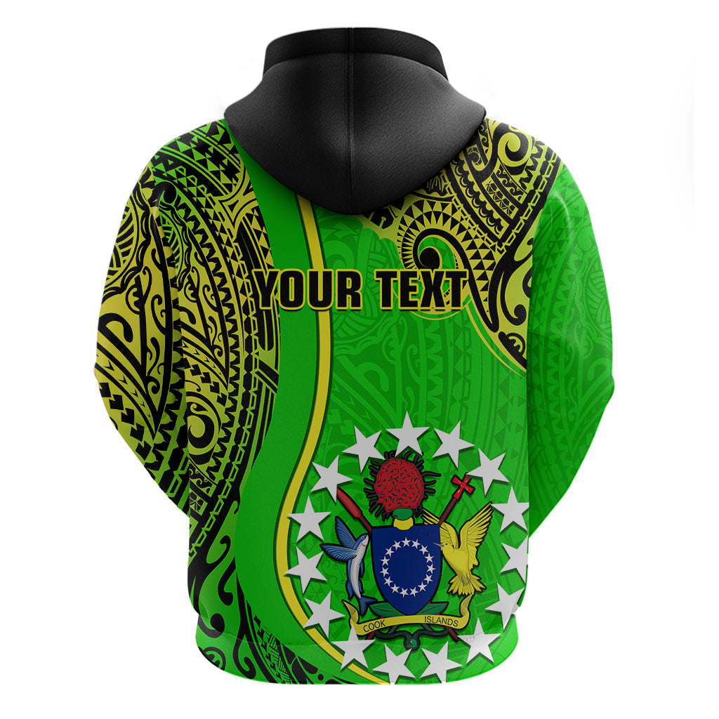 Custom Cook Islands Hoodie Mangaia Gospel Day Green Version LT14